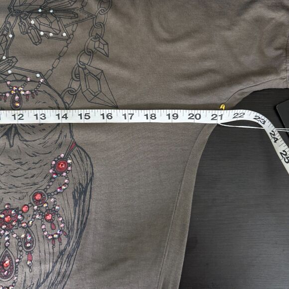 Key Closet Top Women Small Tunic Owl Key Mini Dress Swarovski Crystal Rhinestone - Picture 6 of 7